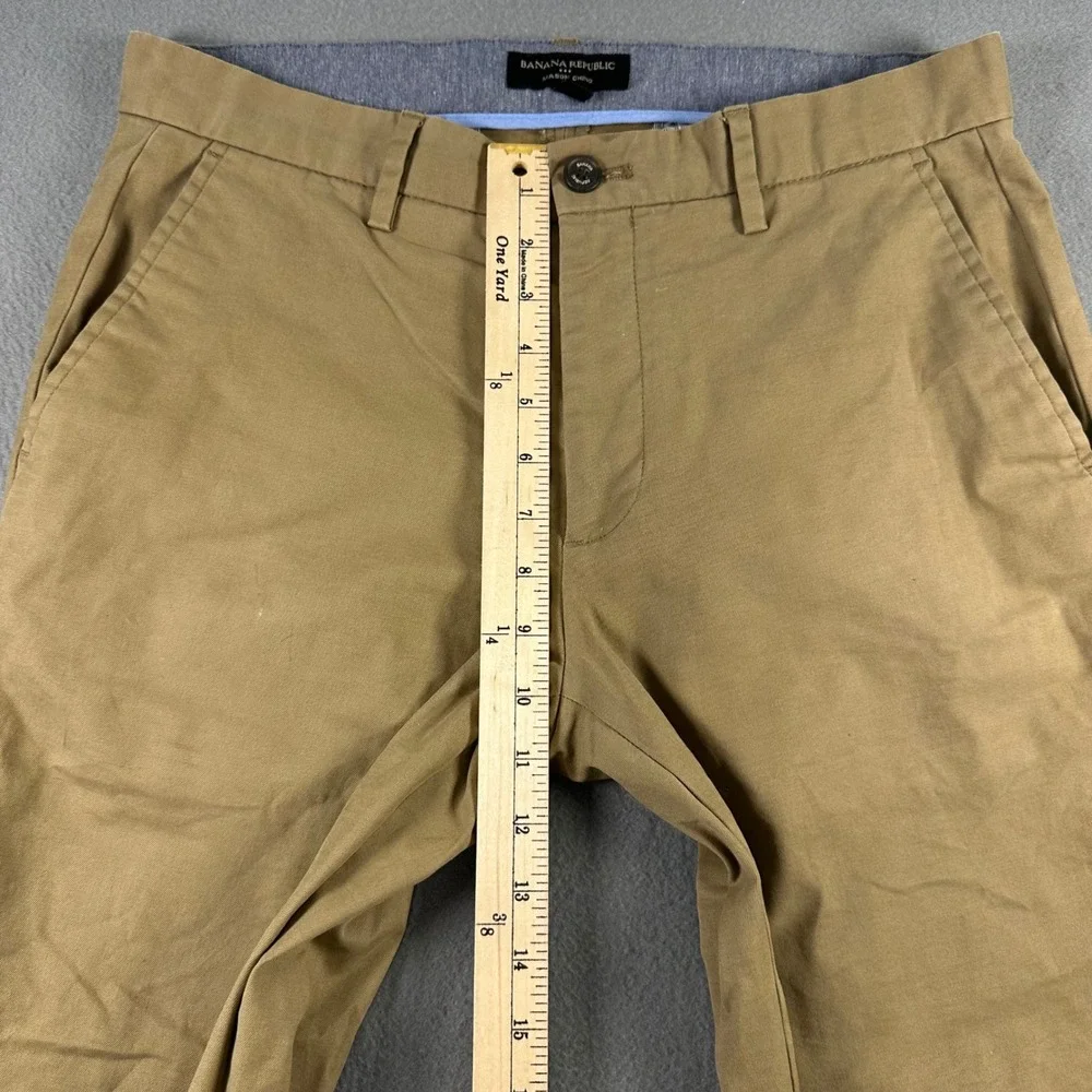 Banana Republic Mason Athletic Tapered Chino Pants Acorn Brown 32x31 338337 Mens